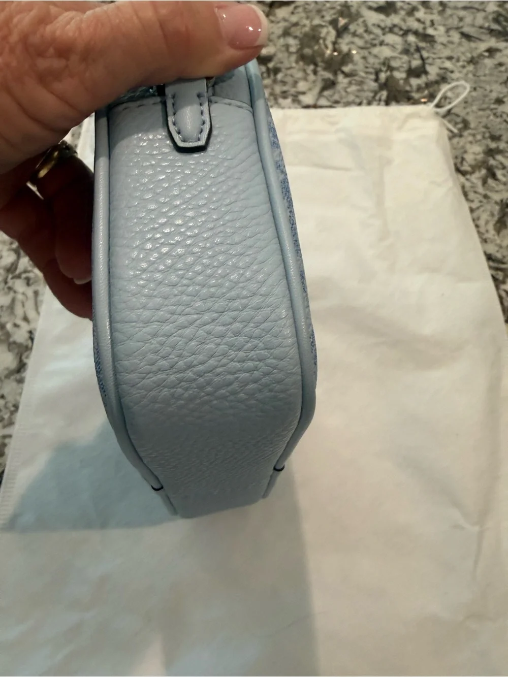 Michael Kors Light Blue MK Signature Crossbody Bag